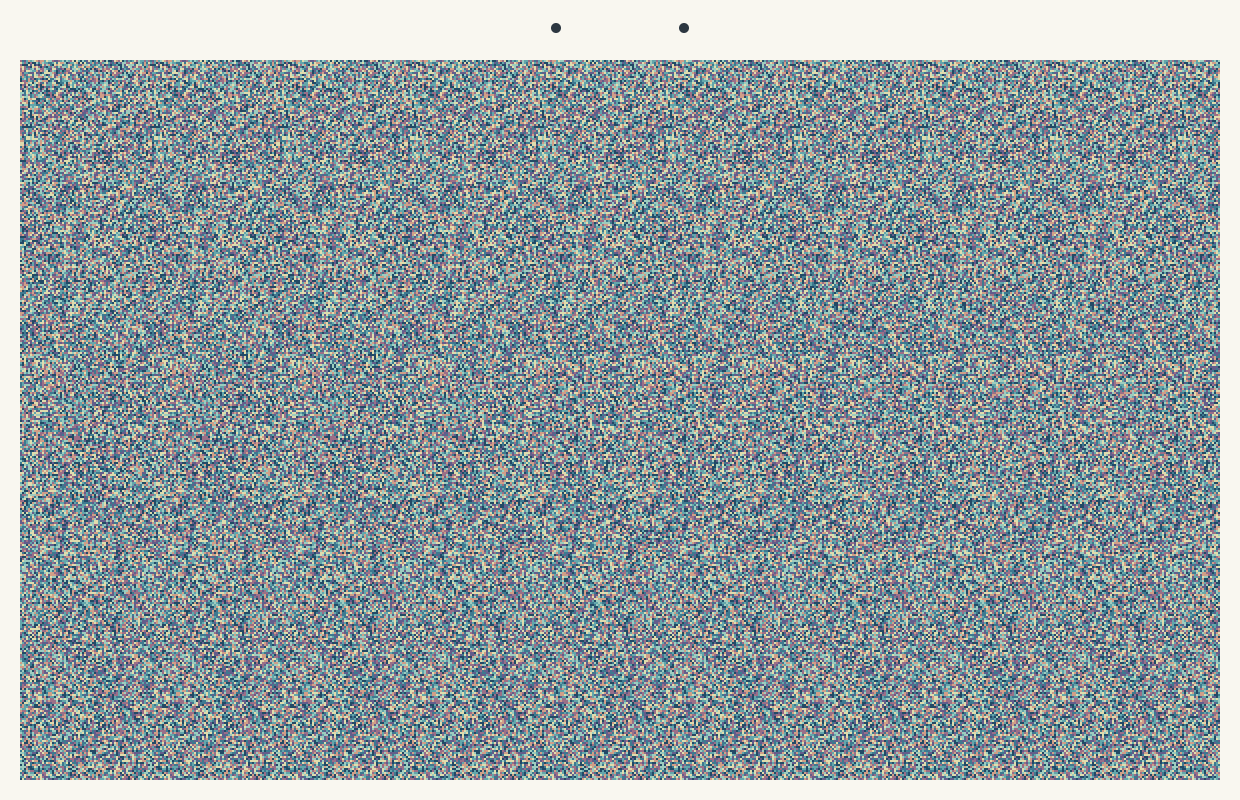Stereogram for 2026-10-20: a hidden three-dimensional shape inside a repeating colorful pattern.