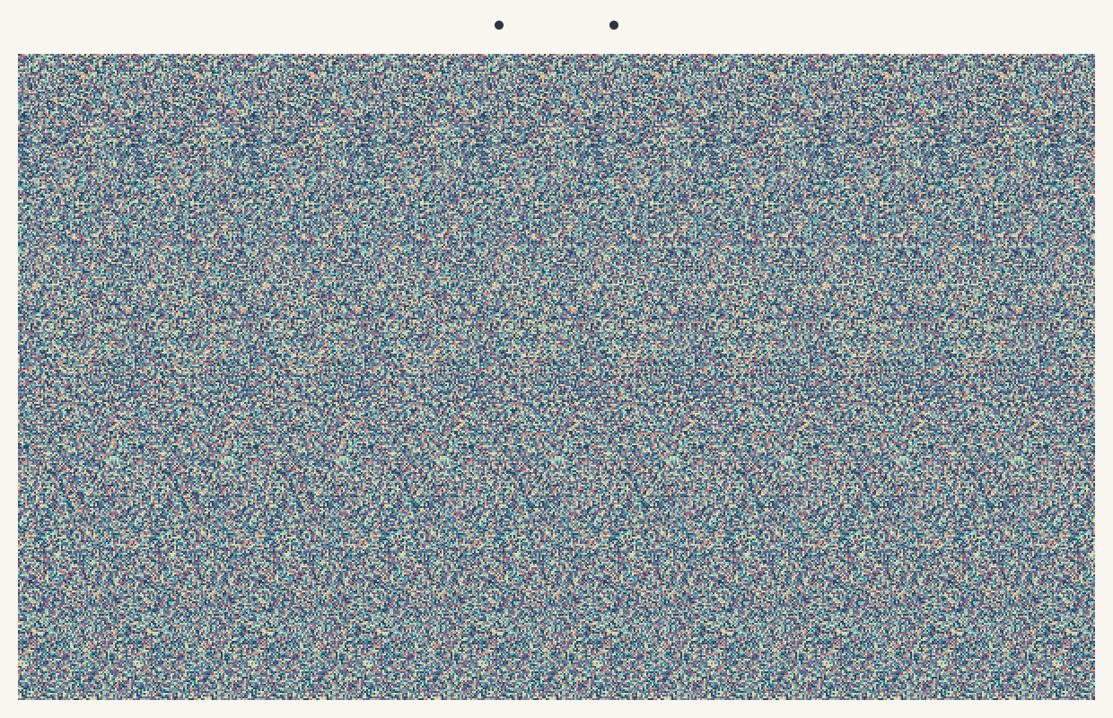 Stereogram for 2026-10-19: a hidden three-dimensional shape inside a repeating colorful pattern.