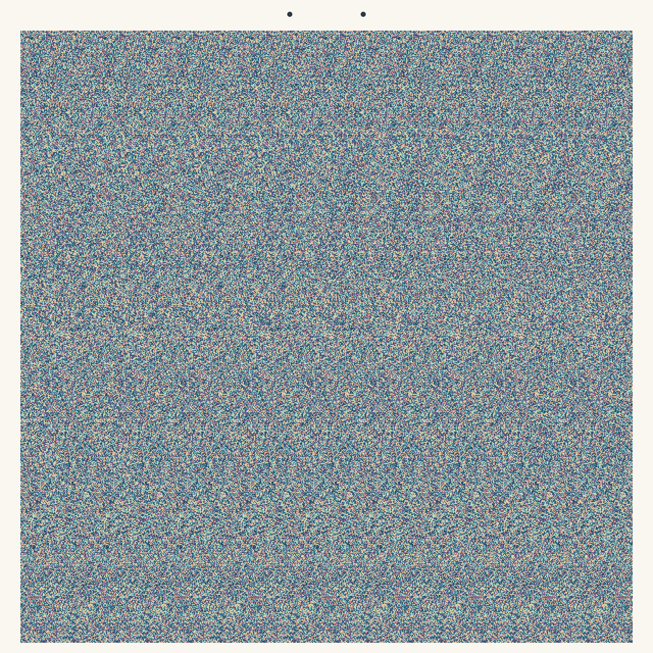 Stereogram for 2026-10-21: a hidden three-dimensional shape inside a repeating colorful pattern.