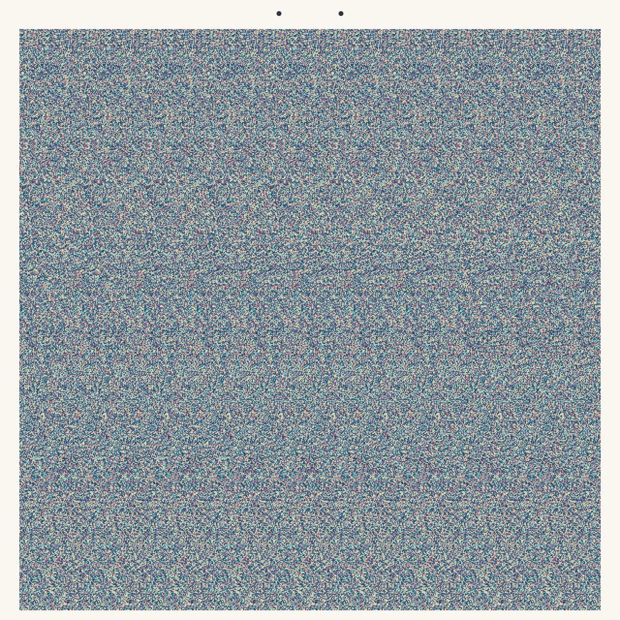 Stereogram for 2026-10-24: a hidden three-dimensional shape inside a repeating colorful pattern.