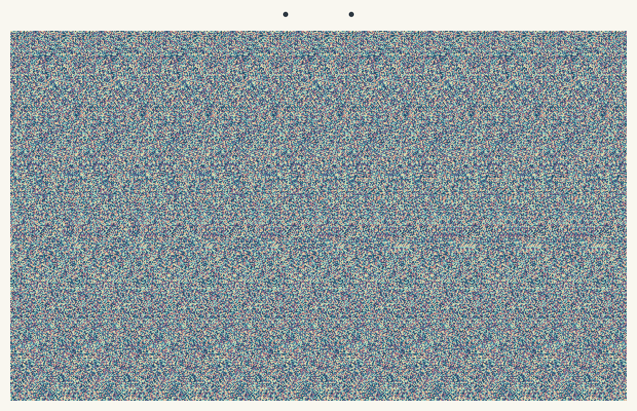 Stereogram for 2026-10-17: a hidden three-dimensional shape inside a repeating colorful pattern.